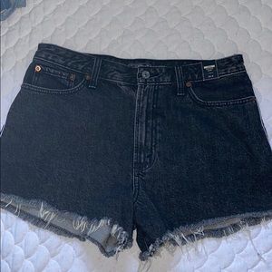 NEW!! A & F Black Jean shorts